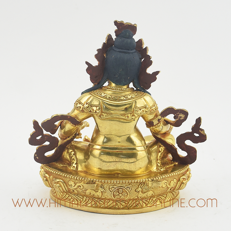 Yellow Jambhala Copper Statue: Yellow Jambhala – The Wealth Deity