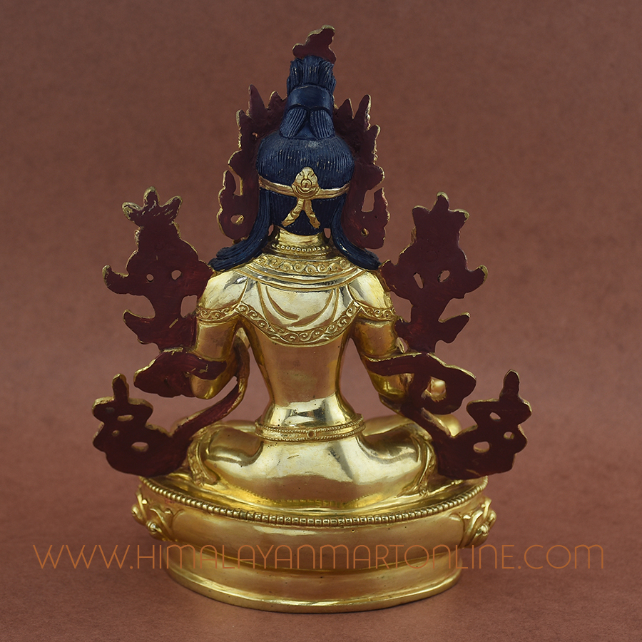 Green Tara Copper Statue