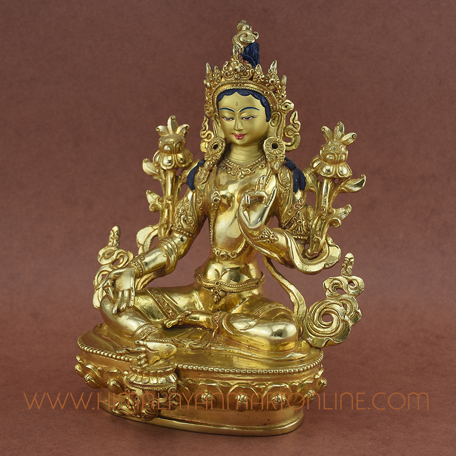 Green Tara Copper Statue