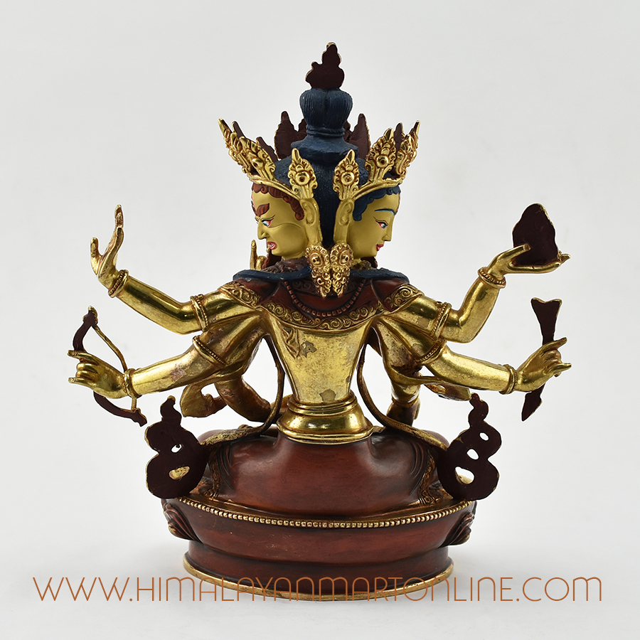 Namgyal Buddha Copper Statue: Namgyal The Crowned mother Buddha