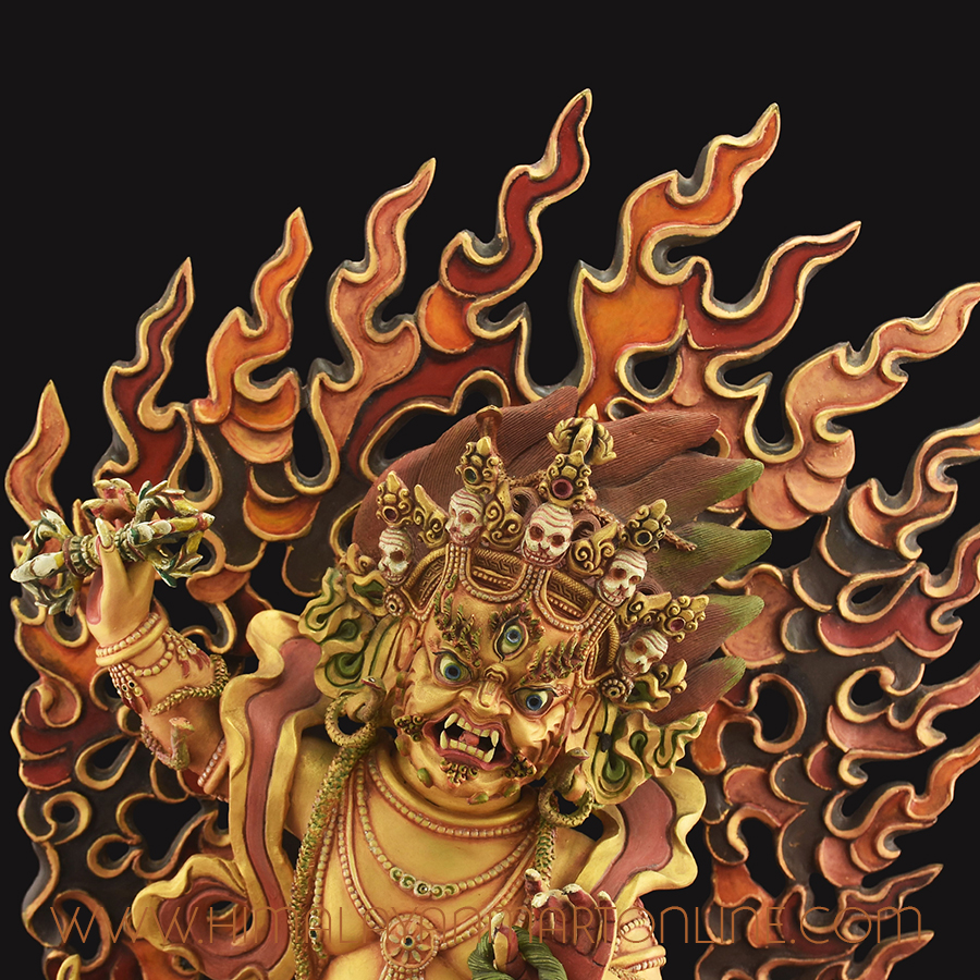 Hand Painted Vajrapani Statue
