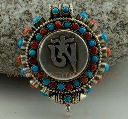Om Silver Ghau Pendant