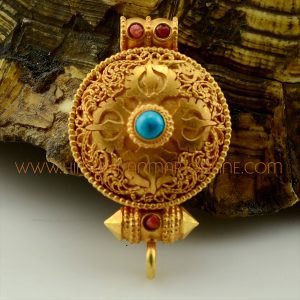 Viswa Vajra Silver Ghau Ritual Pendant