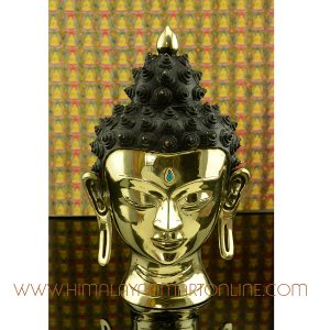 10.75" Buddha Head Sulpture