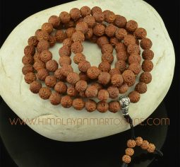 12 mm Om Mani Padme Hum Carved Bodhi Seed 108 Beads Mala