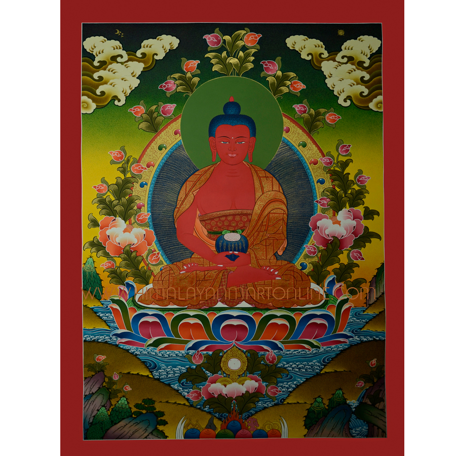 Amitabha Buddha Scroll Painting