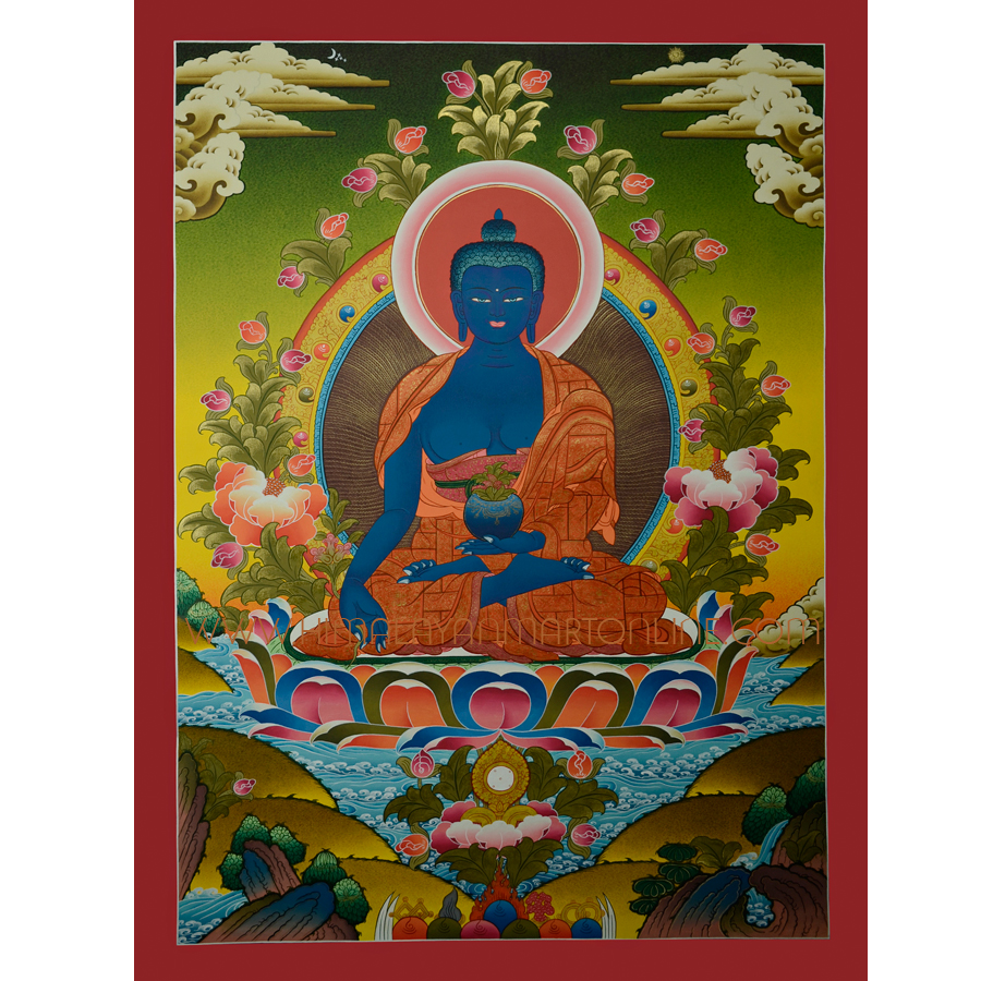 Medicine Buddha Thanka Painting