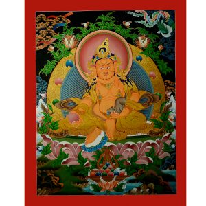 Yellow Jambhala Scroll Painting