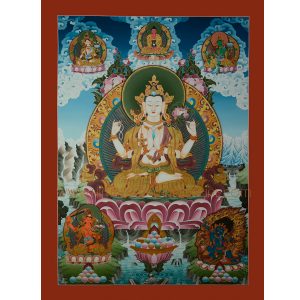Chenresi Thangka Painting