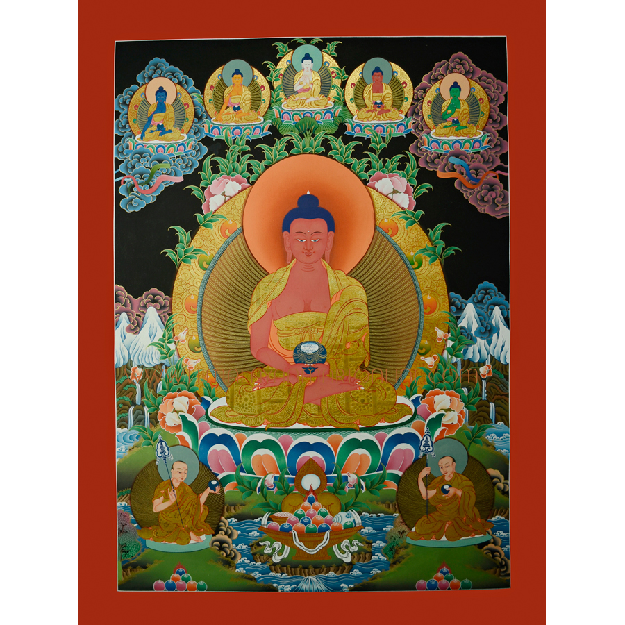 Amida Buddha Thangka Painting