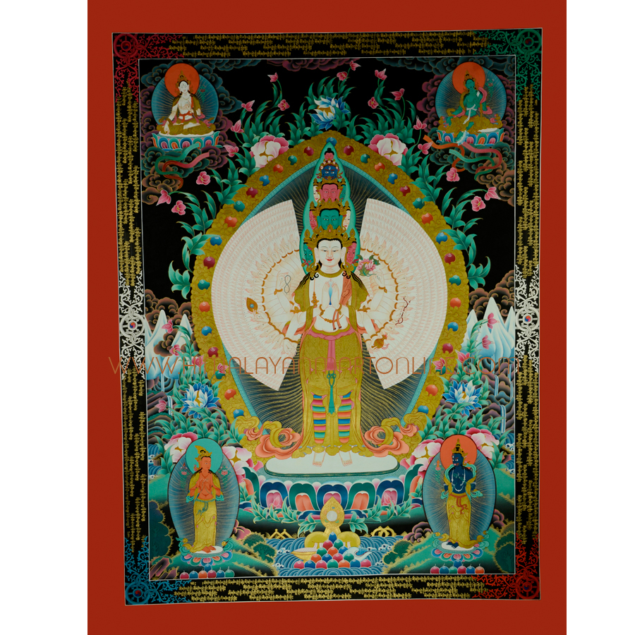 Avalokiteshvara Ritual Painting: Bodhisattva of Boundless Compassion