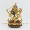 Hand Carved Gold Gilded Manjushri Shakti Copper Statue
