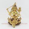 Hand Carved Gold Gilded Manjushri Shakti Copper Statue