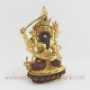 Hand Carved Gold Gilded Manjushri Shakti Copper Statue