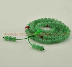 8 mm Jade 108 Beads Tibetan Buddhist Japa Mala