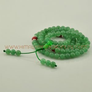 8 mm Jade 108 Beads Tibetan Buddhist Japa Mala
