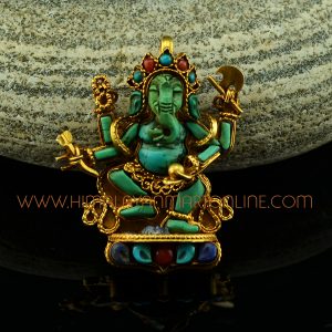 Dancing Ganesha Silver Pendant