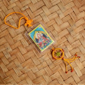 Guru Rinpoche & Srid Pa Ho Mandala Auspicious Protection Door / Car Hanging Amulet