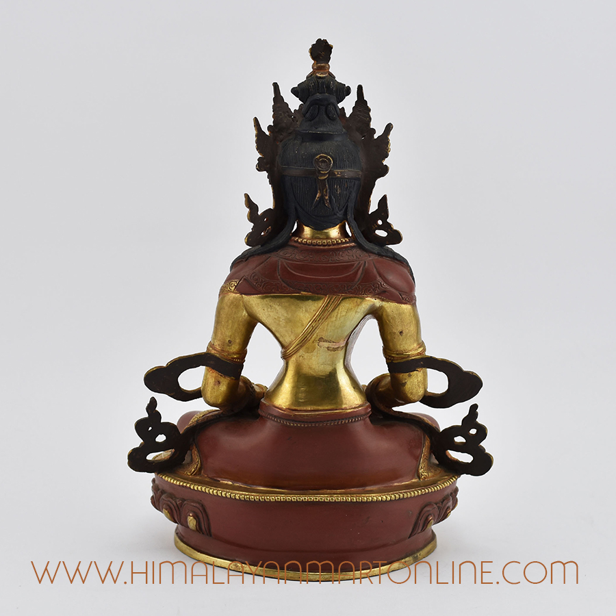 Aparmita Amitayus Tsepame Copper Statue