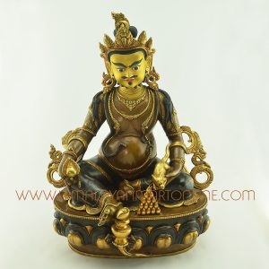18" Yellow Dzambhala Statue