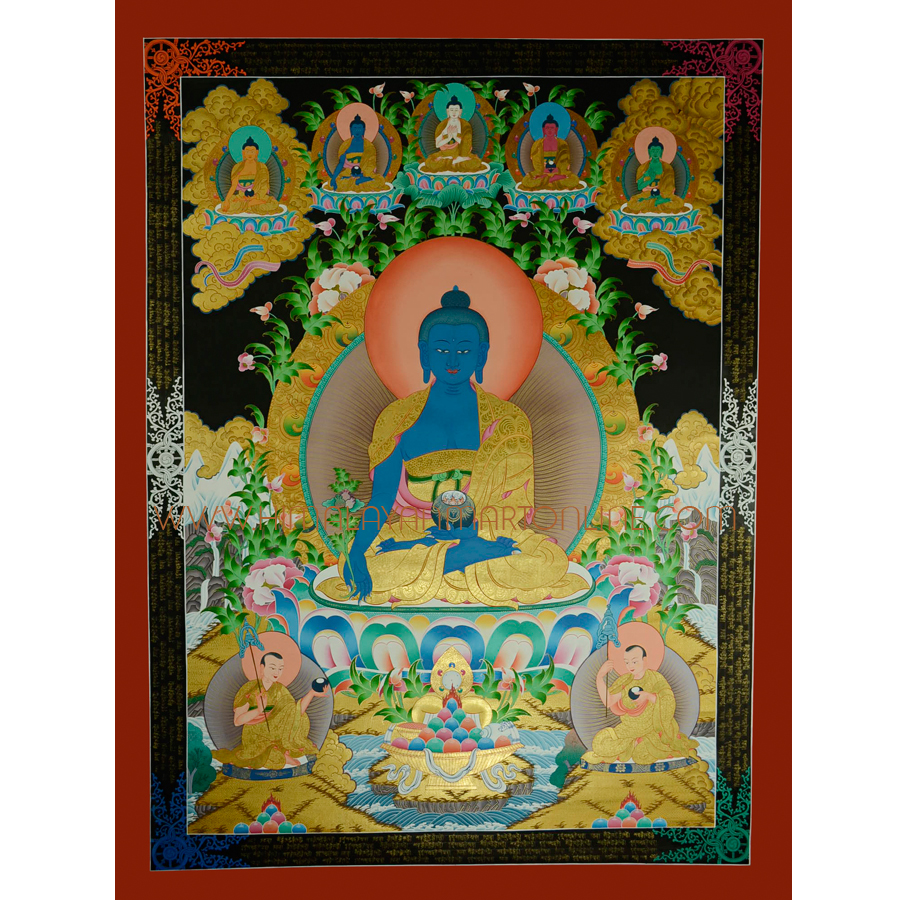 Medicine Buddha Thangka Painting