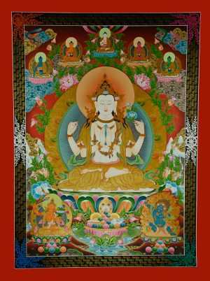 Chenrezig Thangka Painting