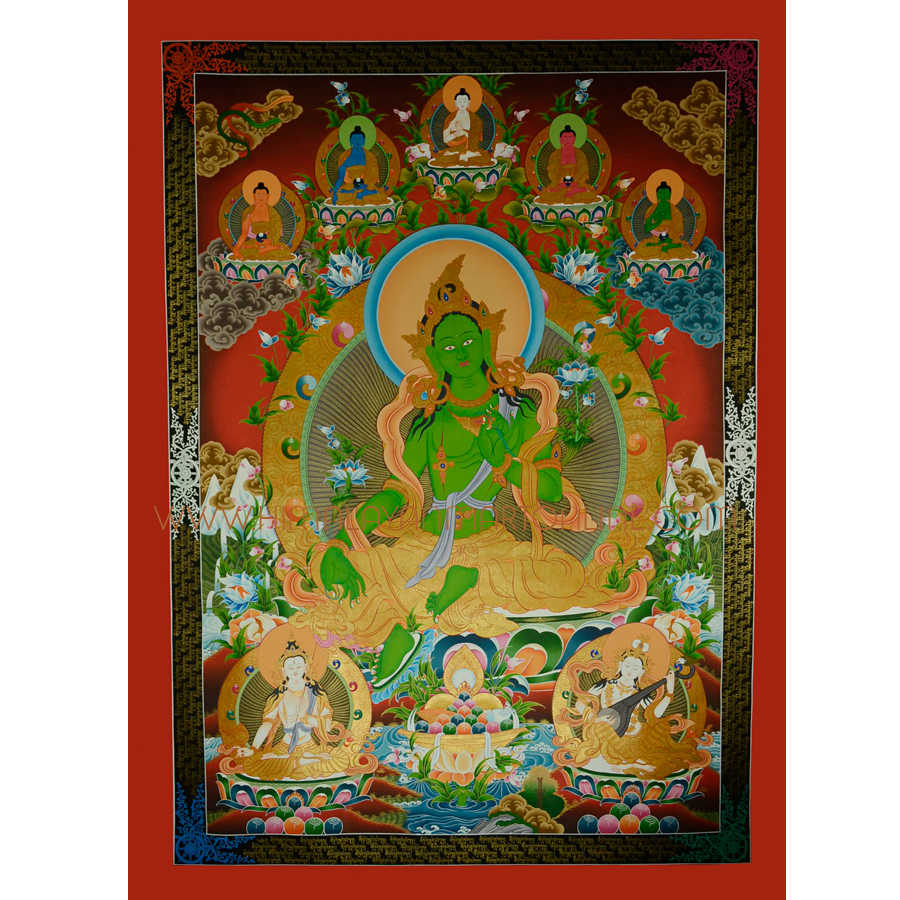 Green Tara Religious Painting