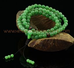 8.5 mm Aventurine 108 Prayer Beads Mala with Bone Partition Beads