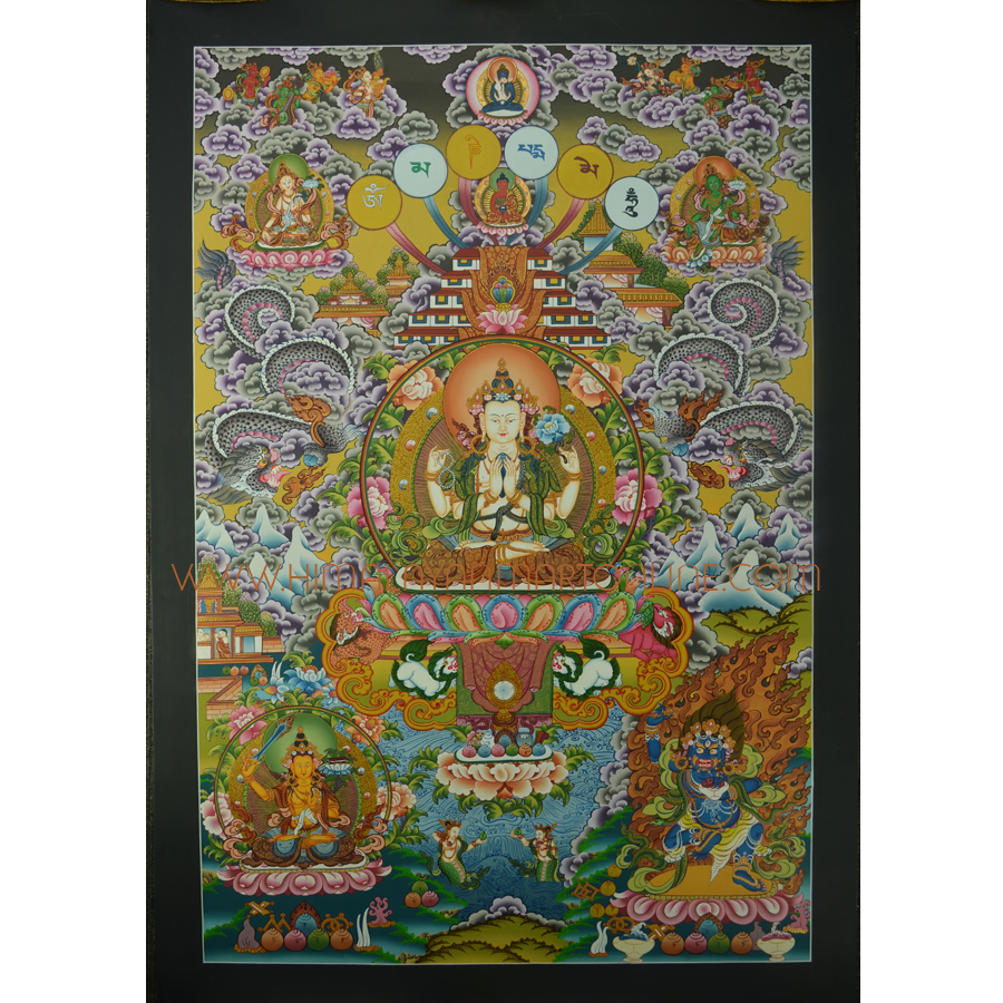 Chenrezig Avalokiteshvara Thangka