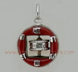42 mm Wall Hanging Prayer Wheel Pendant