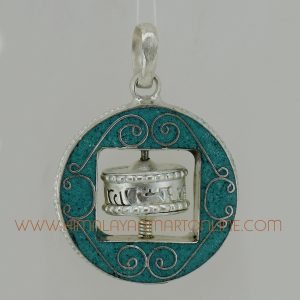 42 mm Wall Hanging Prayer Wheel Pendant