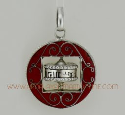 44 mm Wall Hanging Prayer Wheel Pendant