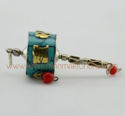 45 mm Hand Held Prayer Wheel Pendant
