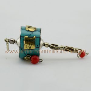 45 mm Hand Held Prayer Wheel Pendant