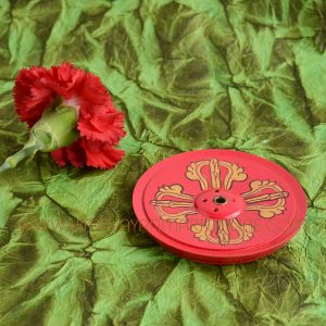 Viswa Vajra Painted Wooden Incense Burner
