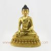 Hand Carved Gold Gilded Shakyamuni Buddha Copper Statue