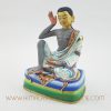Painted Milarepa Copper Statue