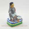 Painted Milarepa Copper Statue