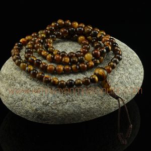 6 mm Tiger Eye 108 Beads Meditation Prayer Japa Mala