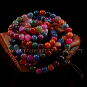 8 mm Agate 108 Beads Meditation Prayer Japa Mala