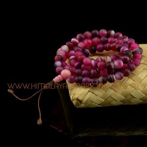 8 mm Dzi 108 Beads Meditation Prayer Japa Mala