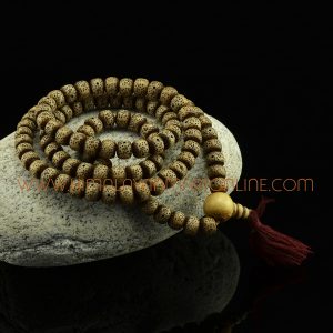 9.5 mm Plastic Lotus Seed 108 Beads Meditation Prayer Japa Mala