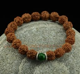 10 mm Rudraksha 18 Prayer Beads Wrist Mala