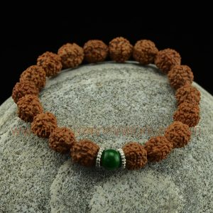 10 mm Rudraksha 18 Prayer Beads Wrist Mala