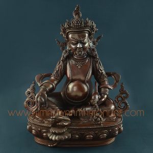 11” Yellow Dzambala Statue