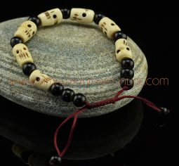 14 mm Yak Bone 7 Prayer Beads Wrist Mala