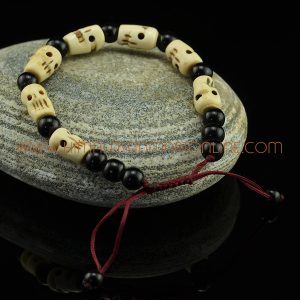 14 mm Yak Bone 7 Prayer Beads Wrist Mala