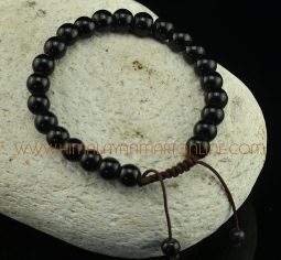 8 mm Black Onyx 24 Prayer Beads Wrist Mala