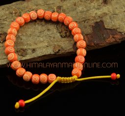 8 mm Bone 28 Prayer Beads Wrist Mala