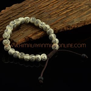 8 mm Bone 24 Prayer Beads Wrist Mala